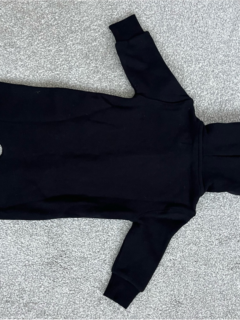 NWT Quince 100% Organic Cotton Black Hooded Moto Romper-Gold Zipper 6-9 Months - Picture 7 of 8